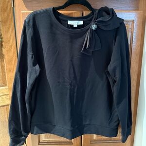 Loft Bow Sweatshirt Medium with Jewels